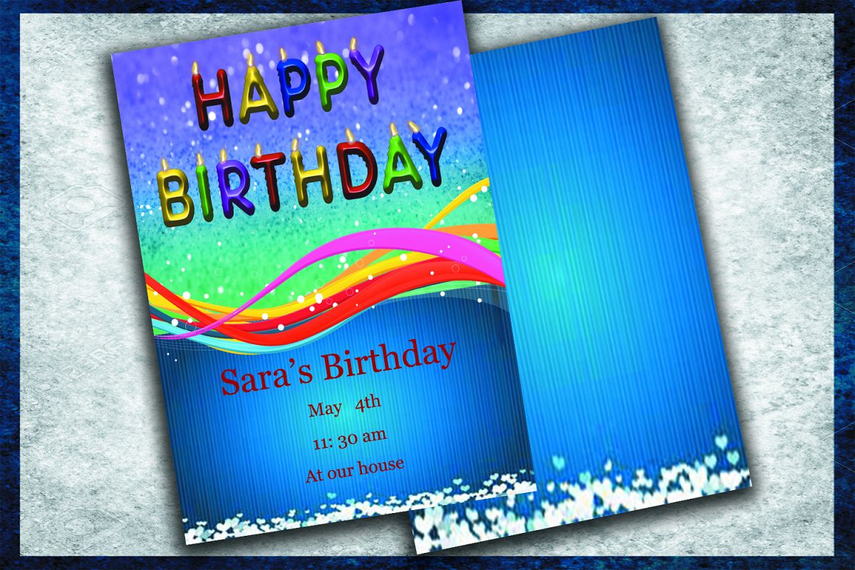 birthday invitation example image 1