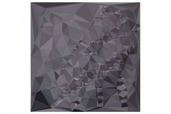 Dark Liver Lavender Abstract Low Polygon Background example image 1