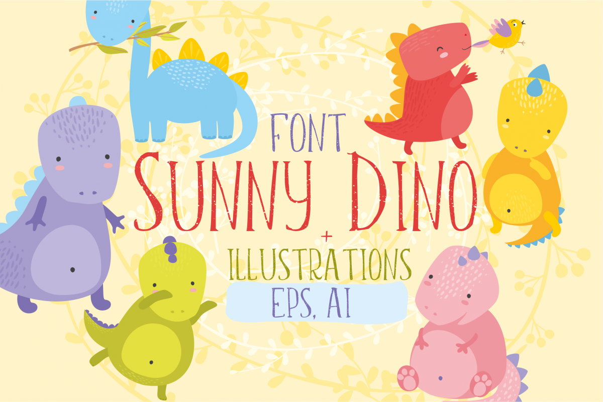 Sunny Dino/Font example image 1