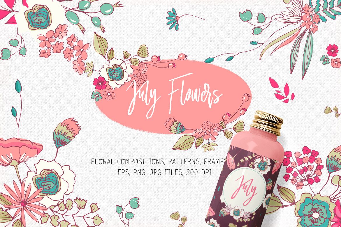 July Flowers example image 1