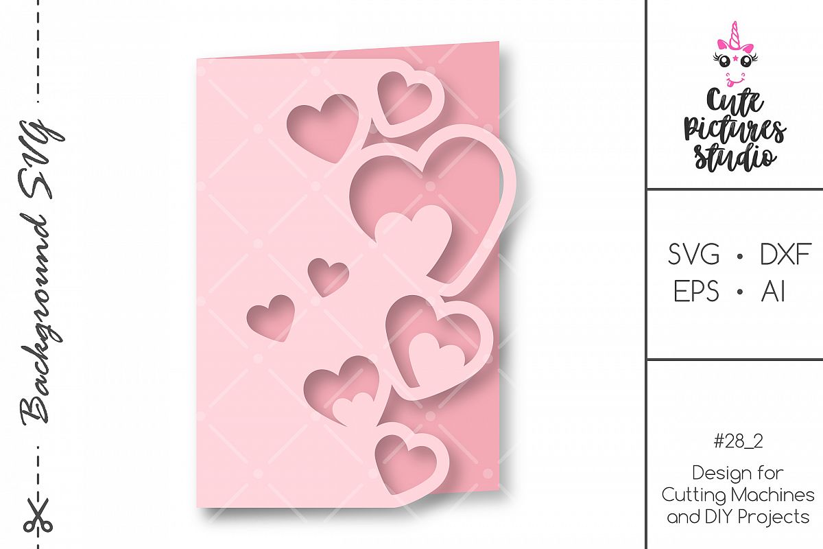 Valentine's Day Greeting Card SVG cut file