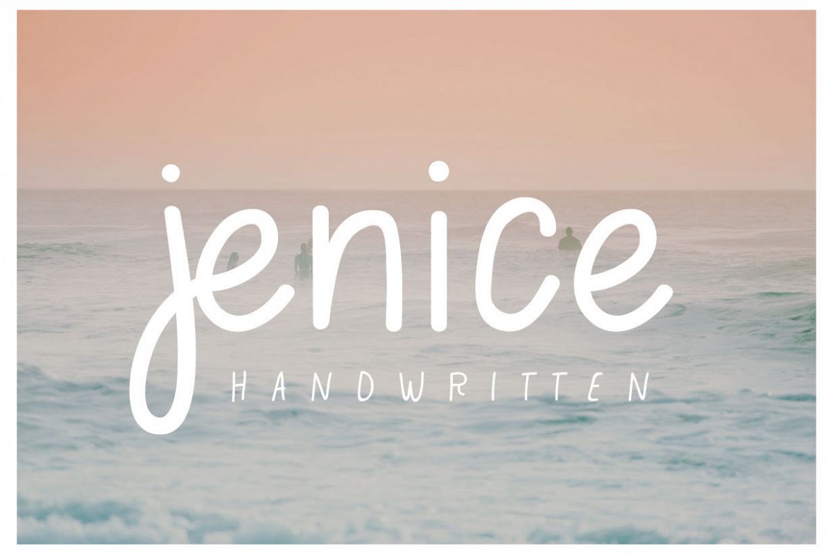 jenice | casual handwritten font example image 1