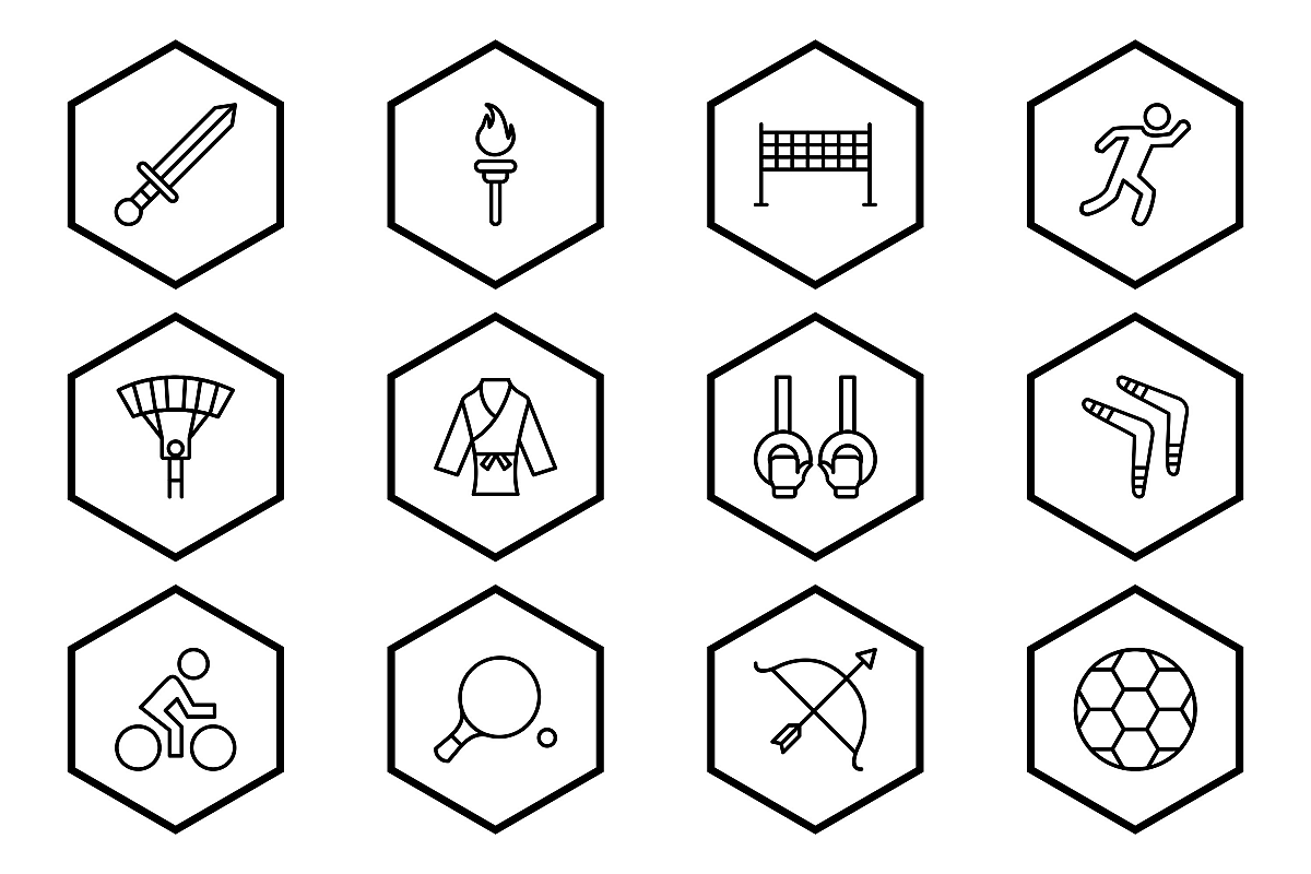 Set Of Sports And Game Icons example image 1