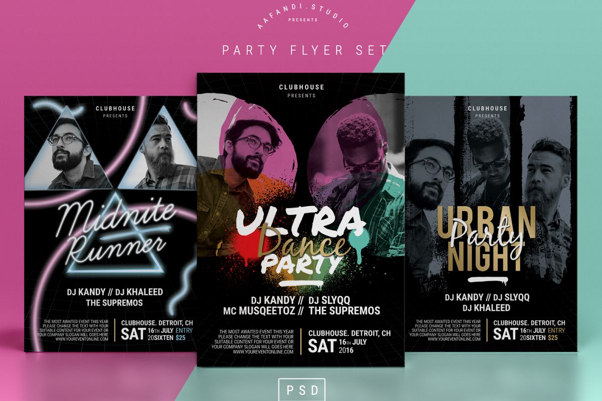 Party Flyer Set example image 1