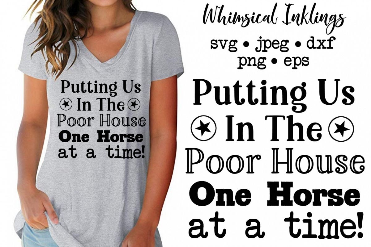 One Horse At A Time SVG example image 1