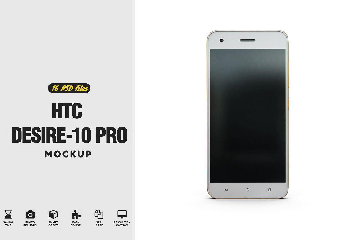 HTC Desire 10 Pro Mockup example image 1