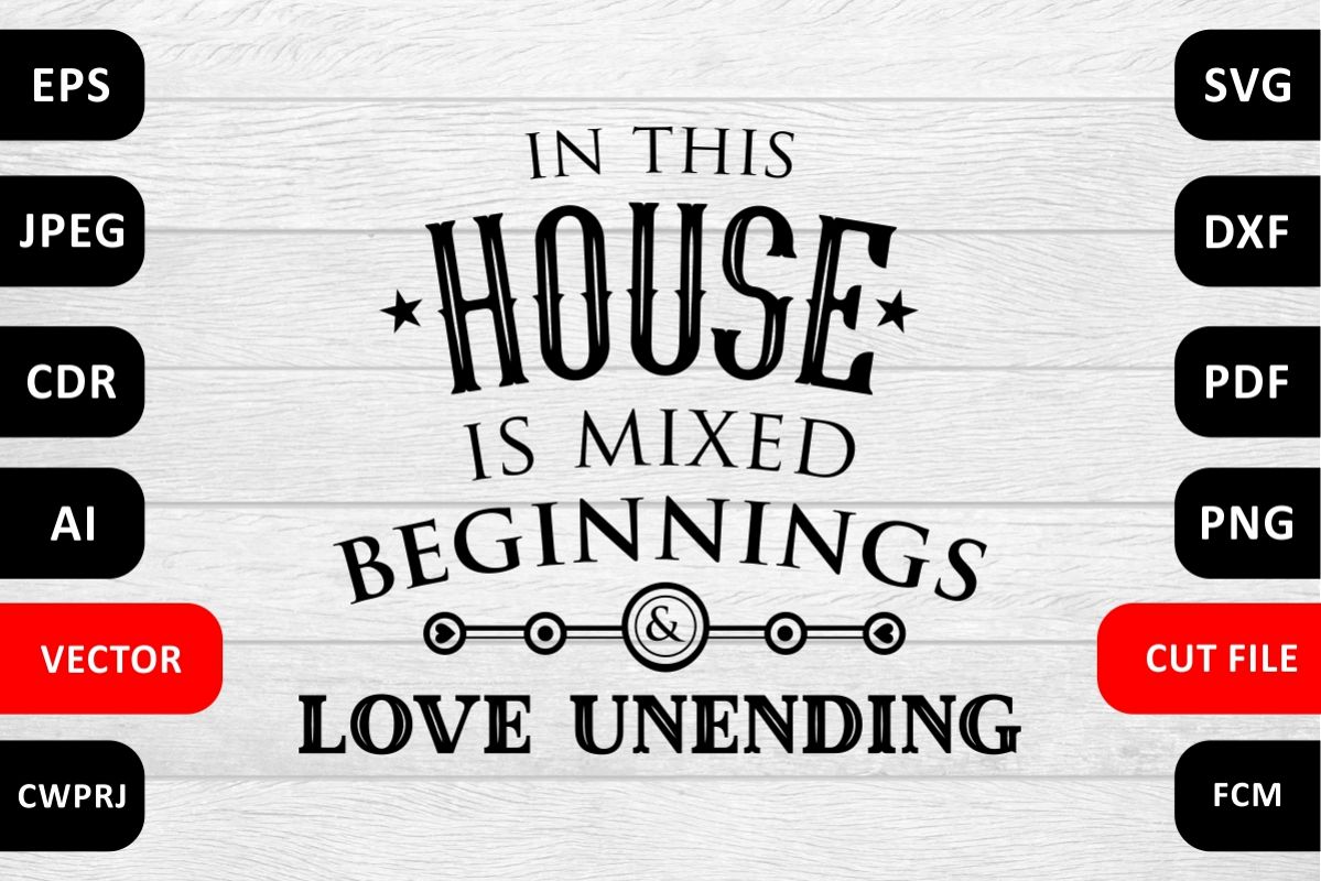 Love Family SVG Quote cut file example image 1