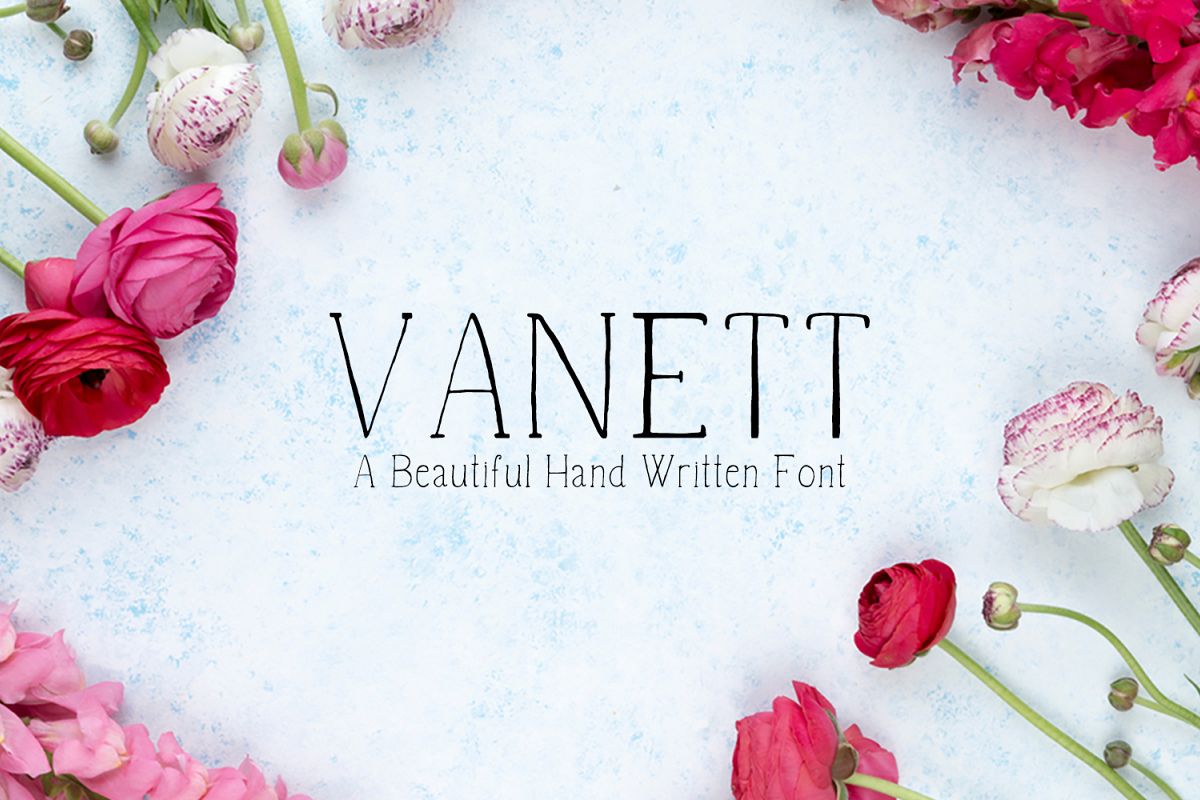 Vanett A Beautiful Handwritten Font example image 1