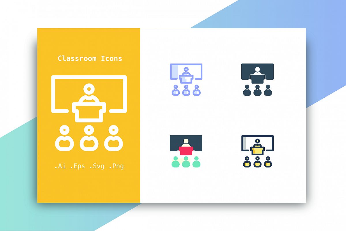 Classroom Icons Vector