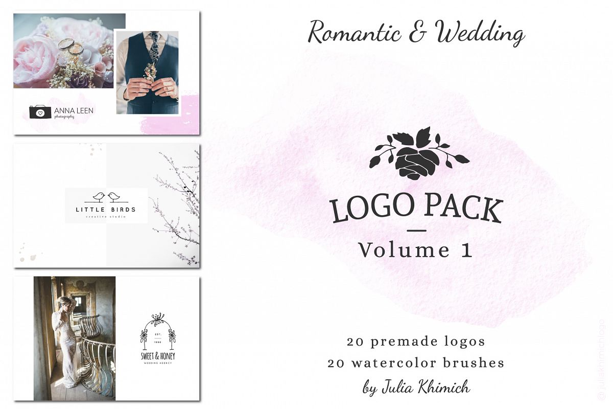 Logo Pack Vol.1. Romantic & Wedding example image 1
