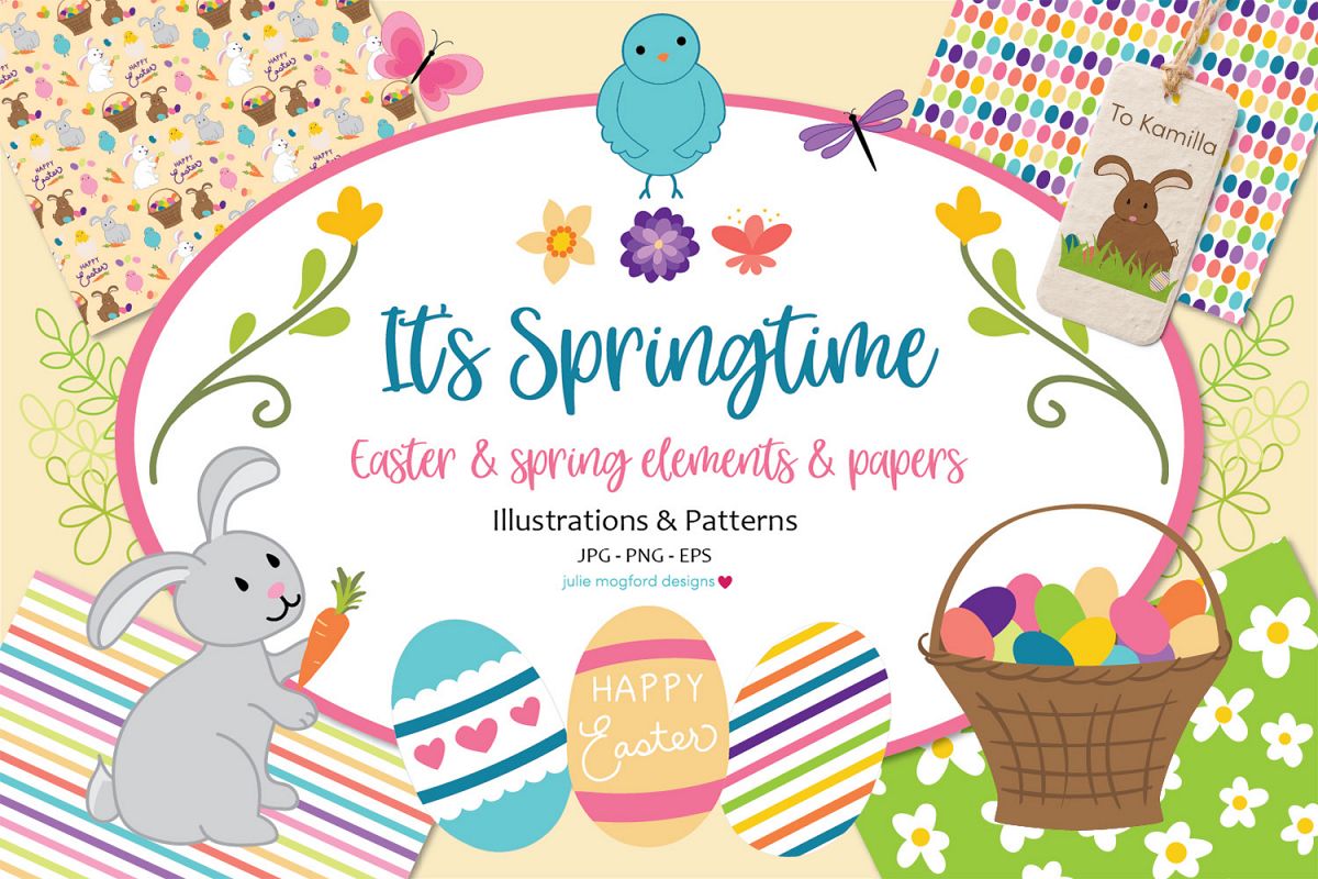 It's Springtime - Easter & Spring Graphics and Papers example image 1