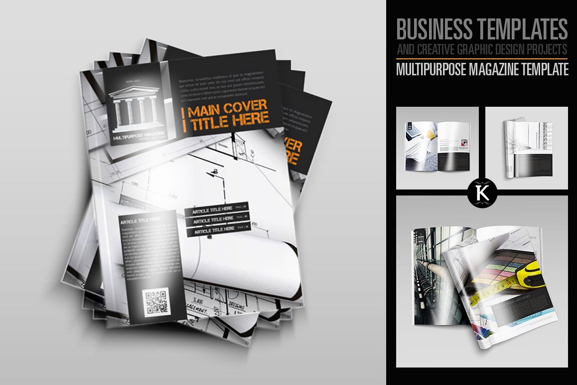 Multipurpose Magazine Template example image 1