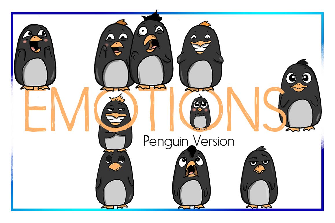 Holiday Clipart-Penguin Clipart-Arctic Clipart-Cartoon-Sticker Clipart-Digital-Penguin-Penguin Art-Digital-Penguin xmas Drama-Commercial example image 1