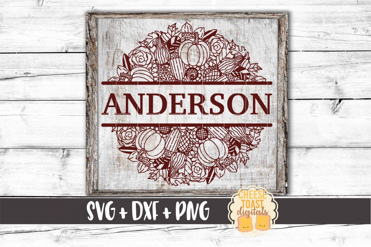 Pumpkin Gourd Mandala - Fall Split Mandala SVG PNG DXF Files example image 1