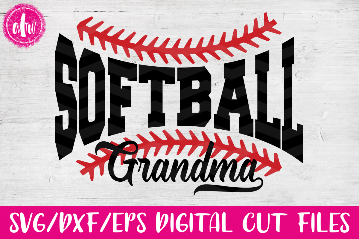 Softball Grandma - SVG, DXF, EPS Cut Files