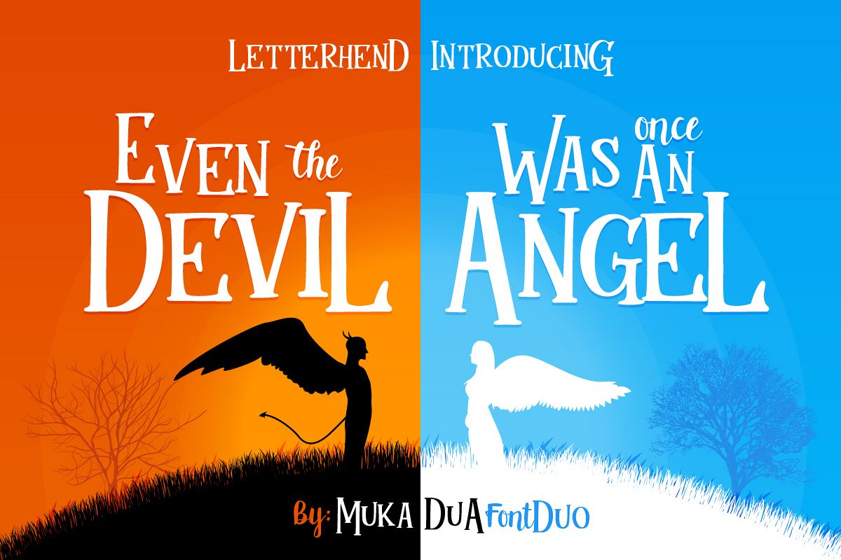 Mukadua font duo example image 1
