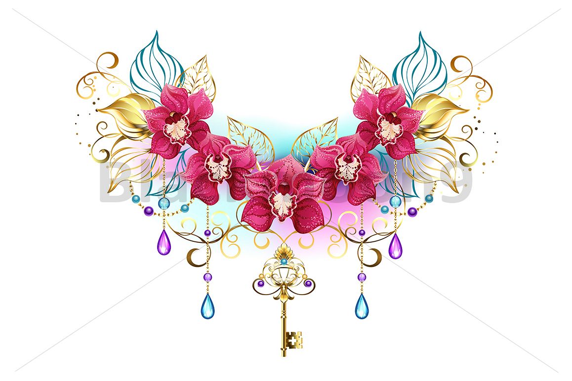 Orchids with Beads example image 1