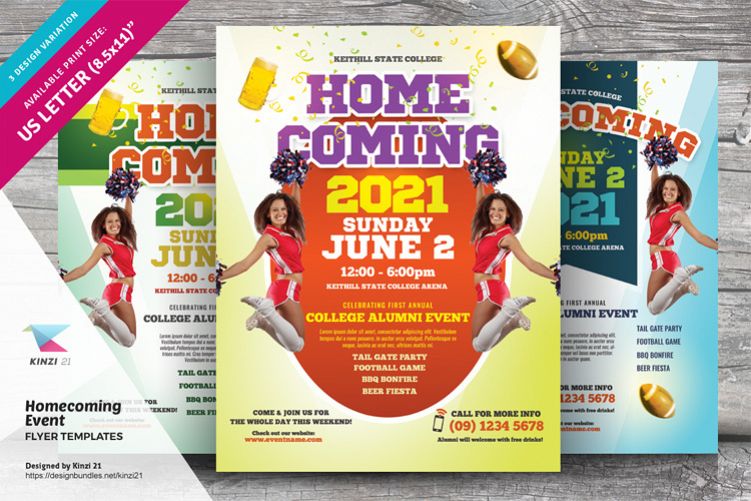 Homecoming Flyer Template Free