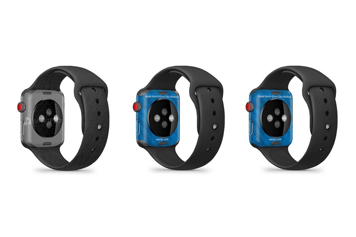 Apple Watch 42 mm Series 3 Vinyl Skin Design Mockup 2017 example image 1