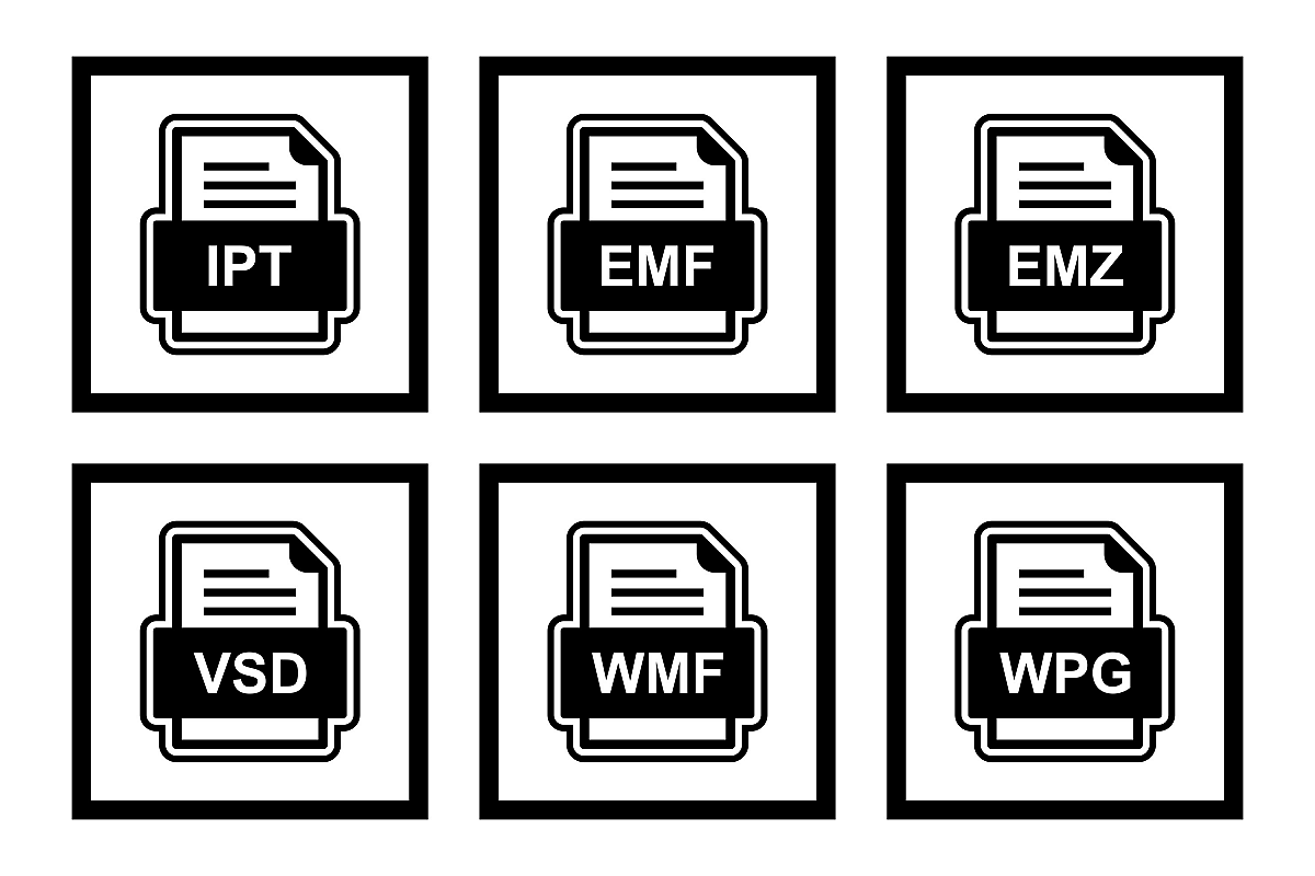 Set Of File Formats Icons example image 1