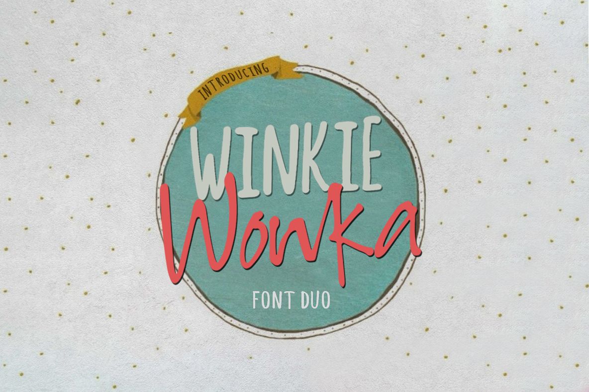 Winkie Wonka Font Duo example image 1