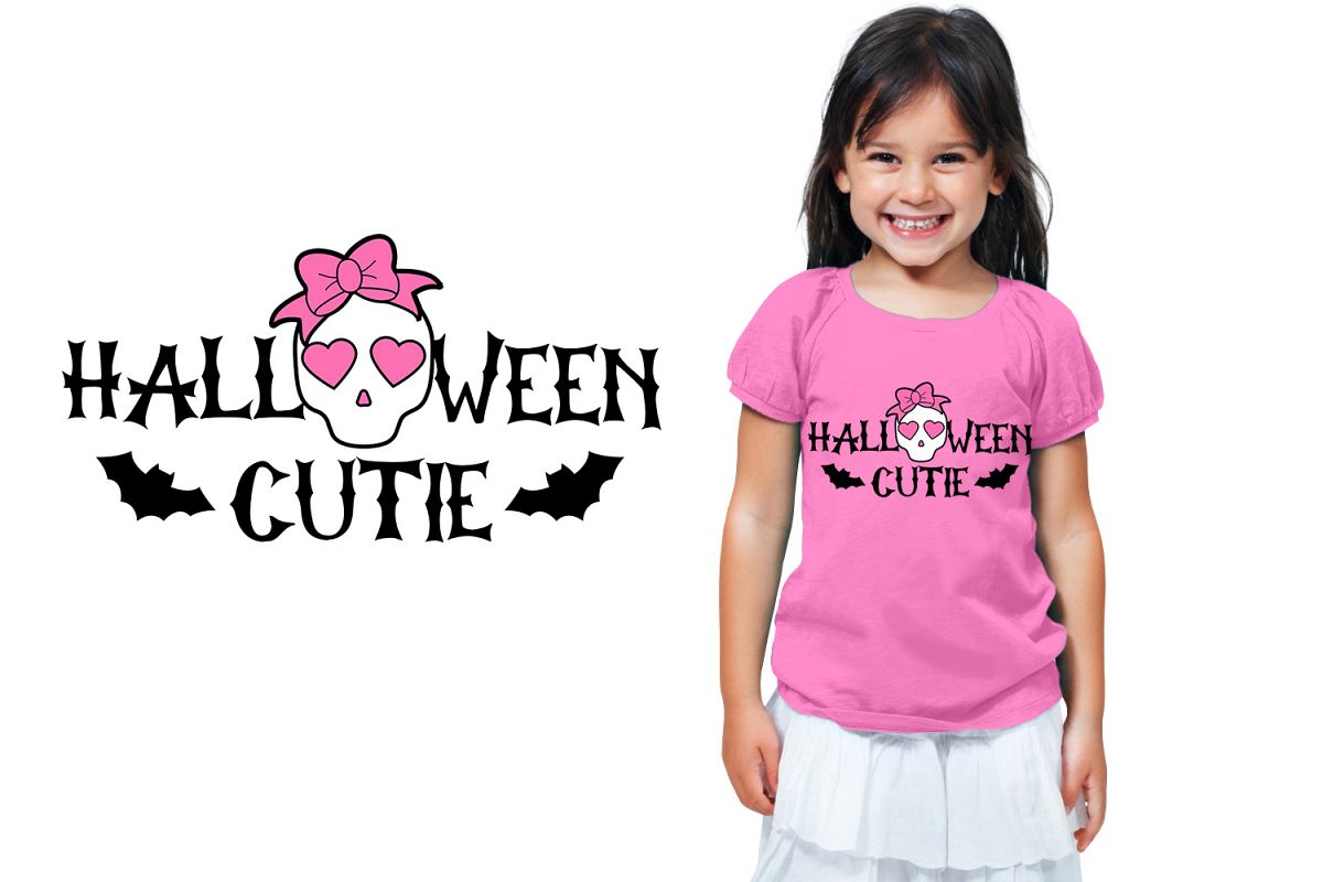 Halloween Cutie - Svg cut file for Girls example image 1