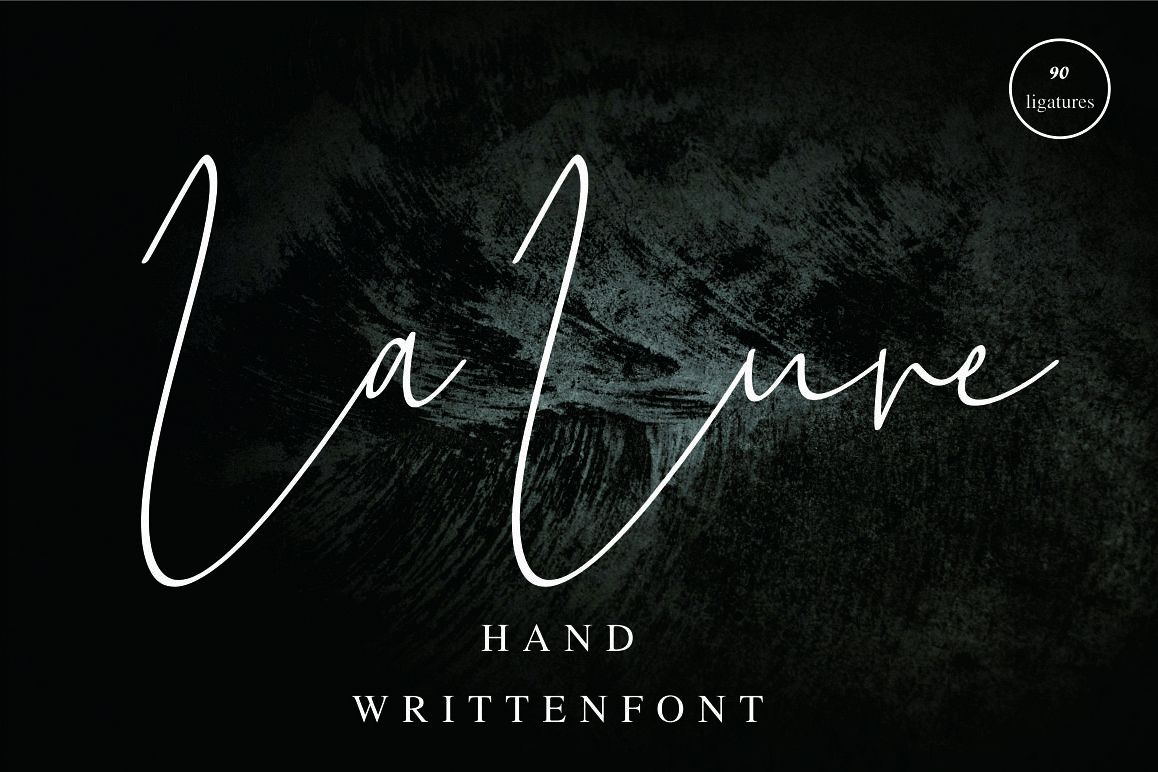 La Lune handwritten font example image 1