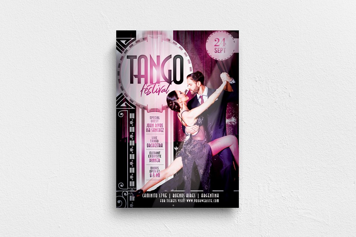 Tango Festival Flyer example image 1