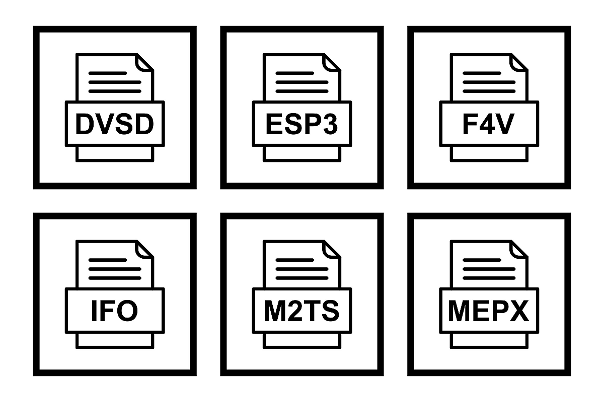 Set Of File Formats Icons example image 1