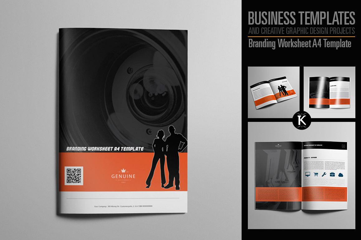 Branding Worksheet A4 Template example image 1