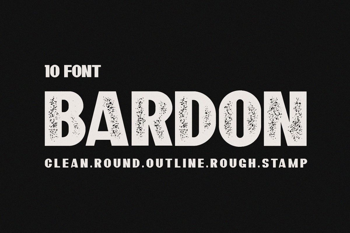 10 Font - Bardon Font Family example image 1
