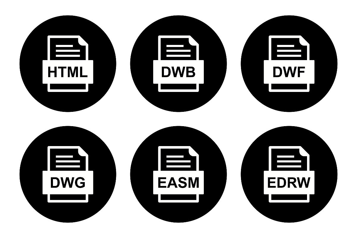 Set Of File Formats Icons example image 1