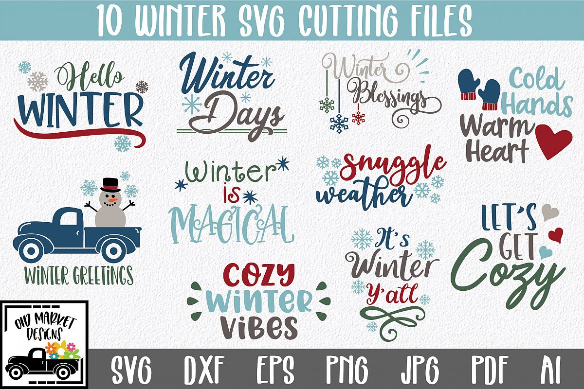 Winter Svg Cut File Bundle