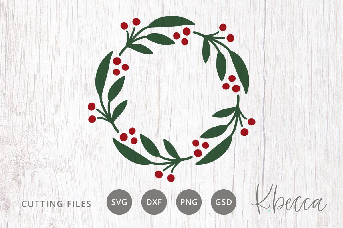 Download Berry Wreath SVG Cut Files (283390) | Illustrations ...