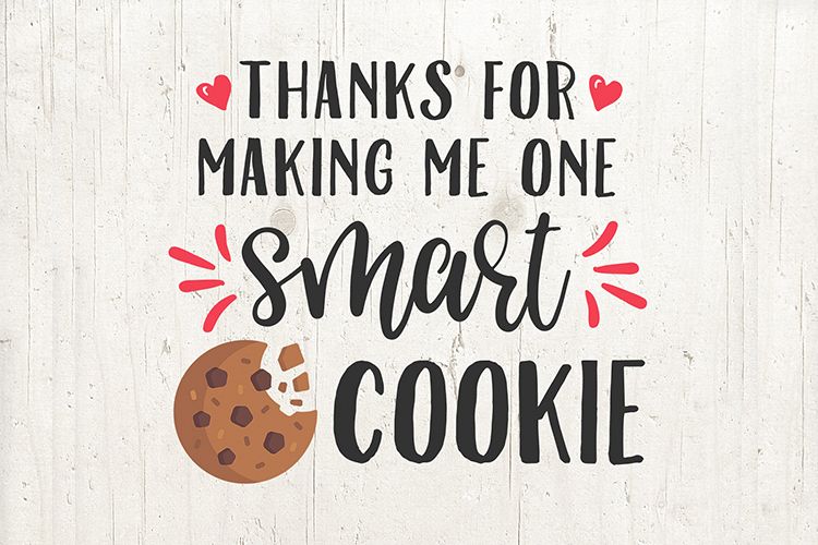 Teacher Svg Smart Cookie SVG, teacher gift mug design example image 1