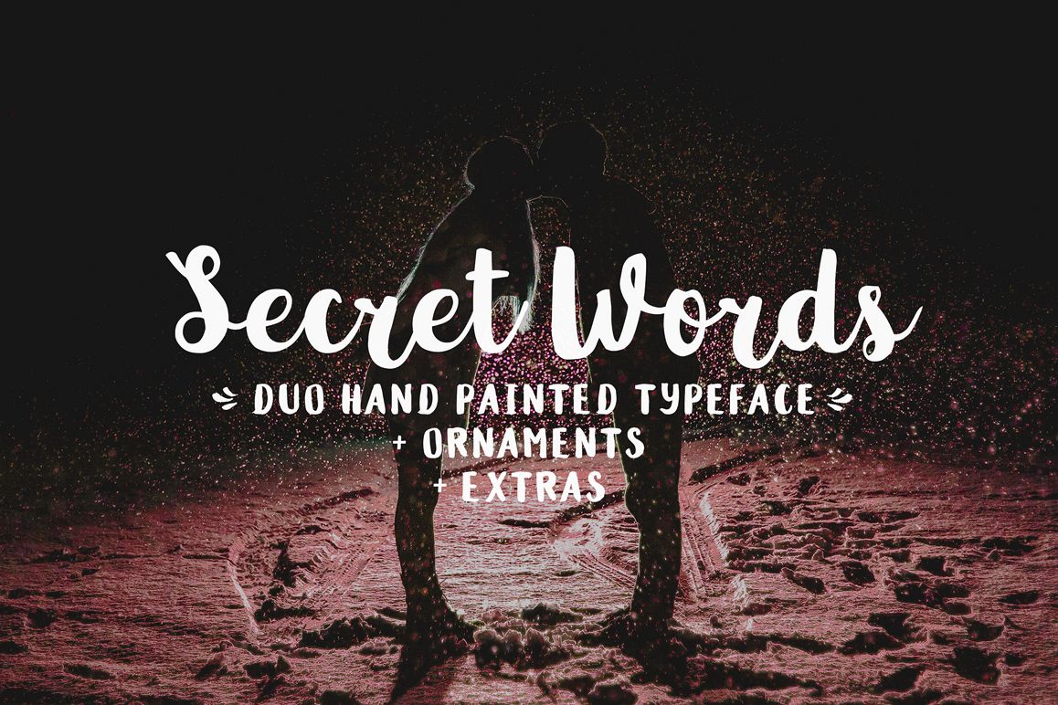Secret Words Font Duo + Bonus example image 1