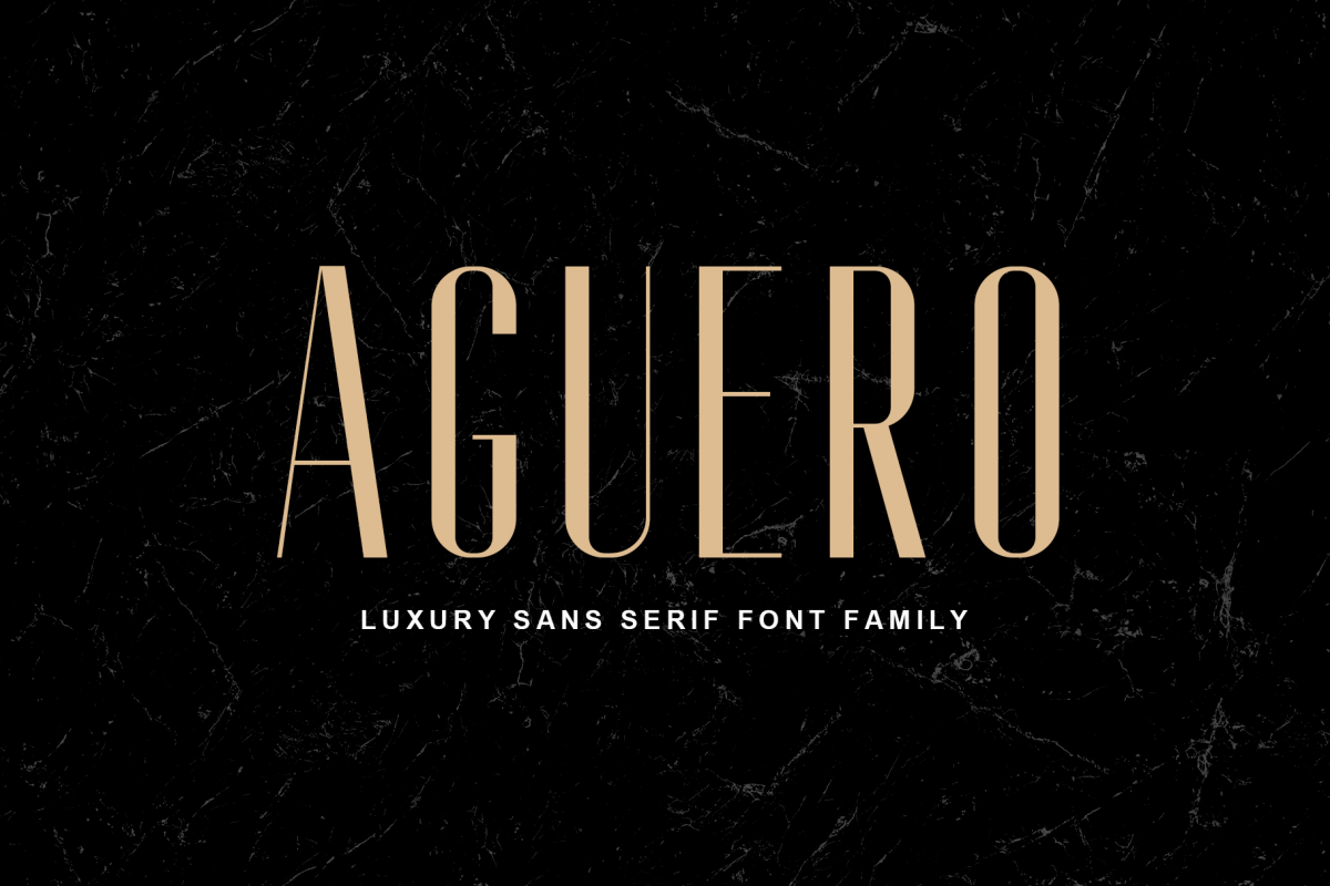 Aguero Sans - Font Family example image 1