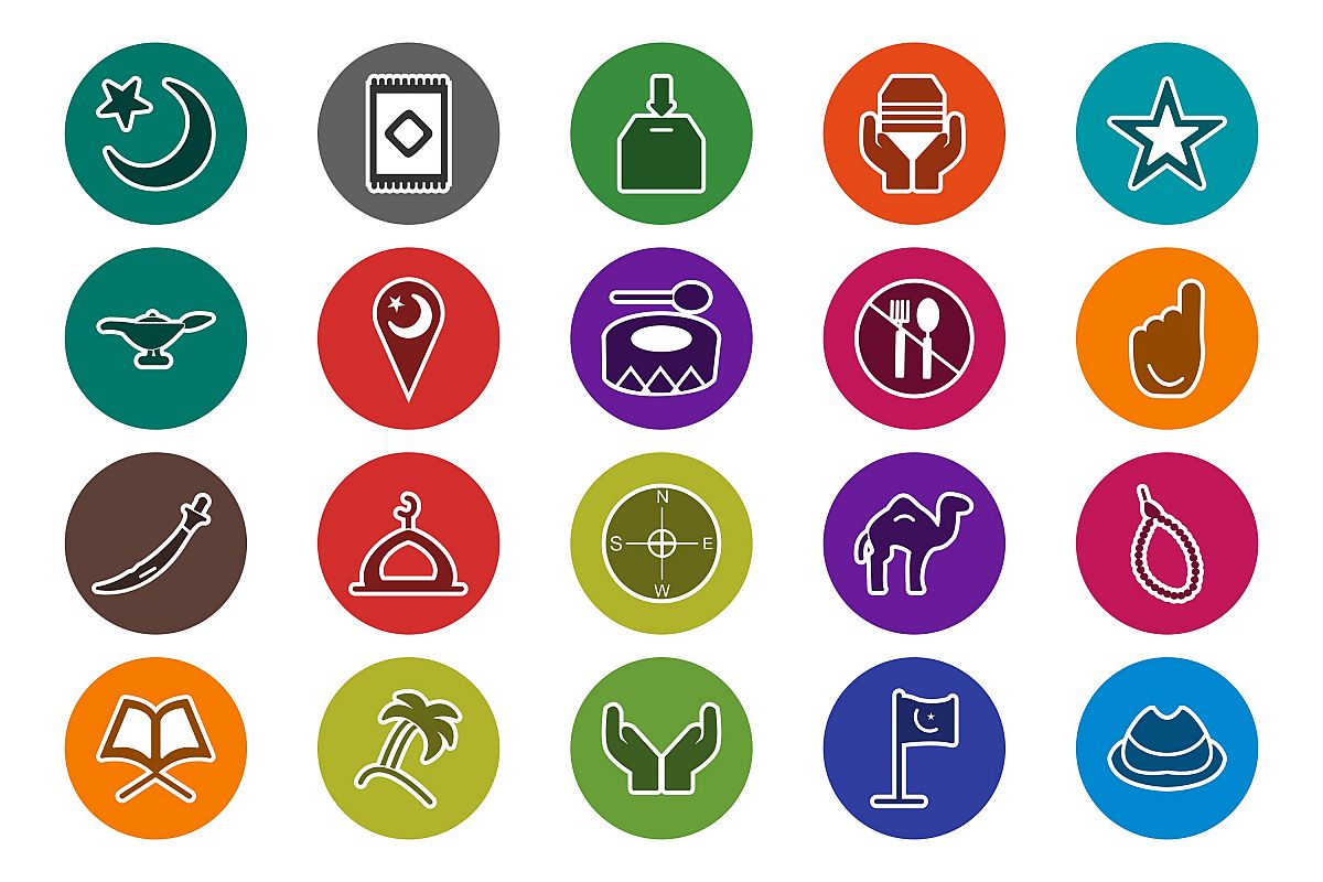 Set Of Ramadan Icons example image 1