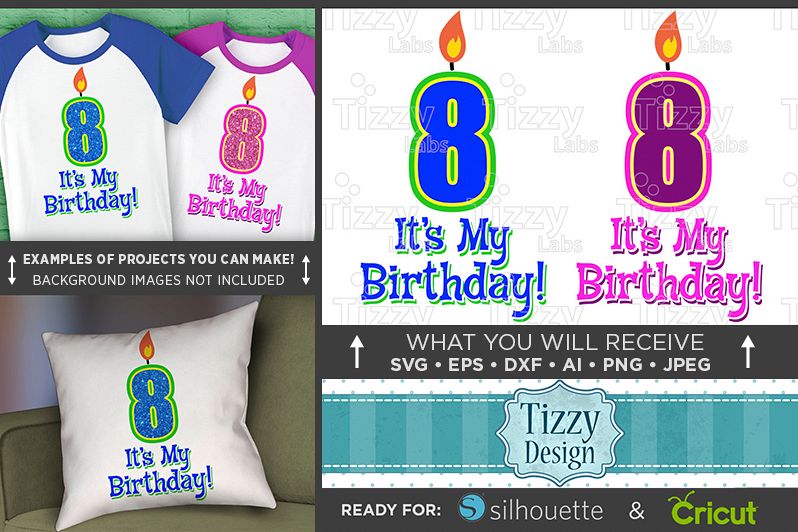 8th Birthday Svg - Its My Birthday SVG Birthday Shirt - 1035 example image 1