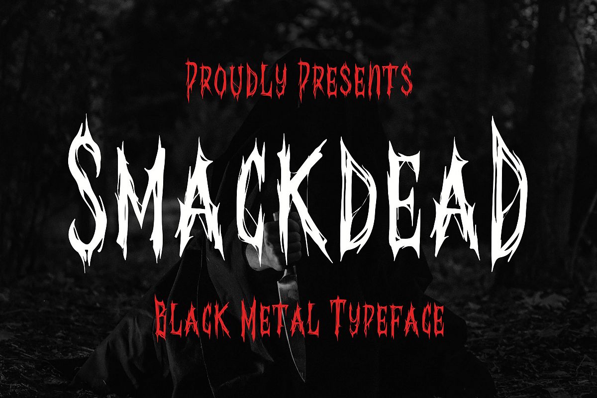 Smackdead - Black Metal Typeface example image 1
