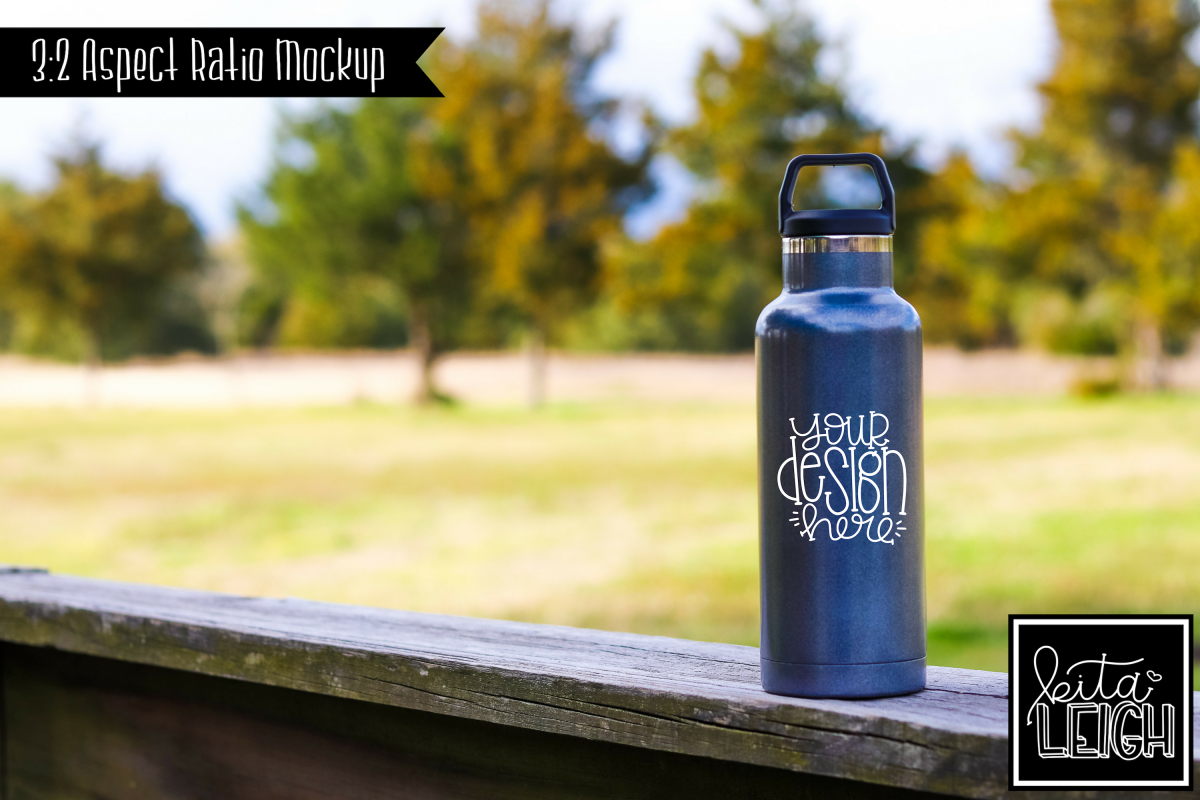 Download Stainless Steel Graphite Sports Water Bottle Mockup