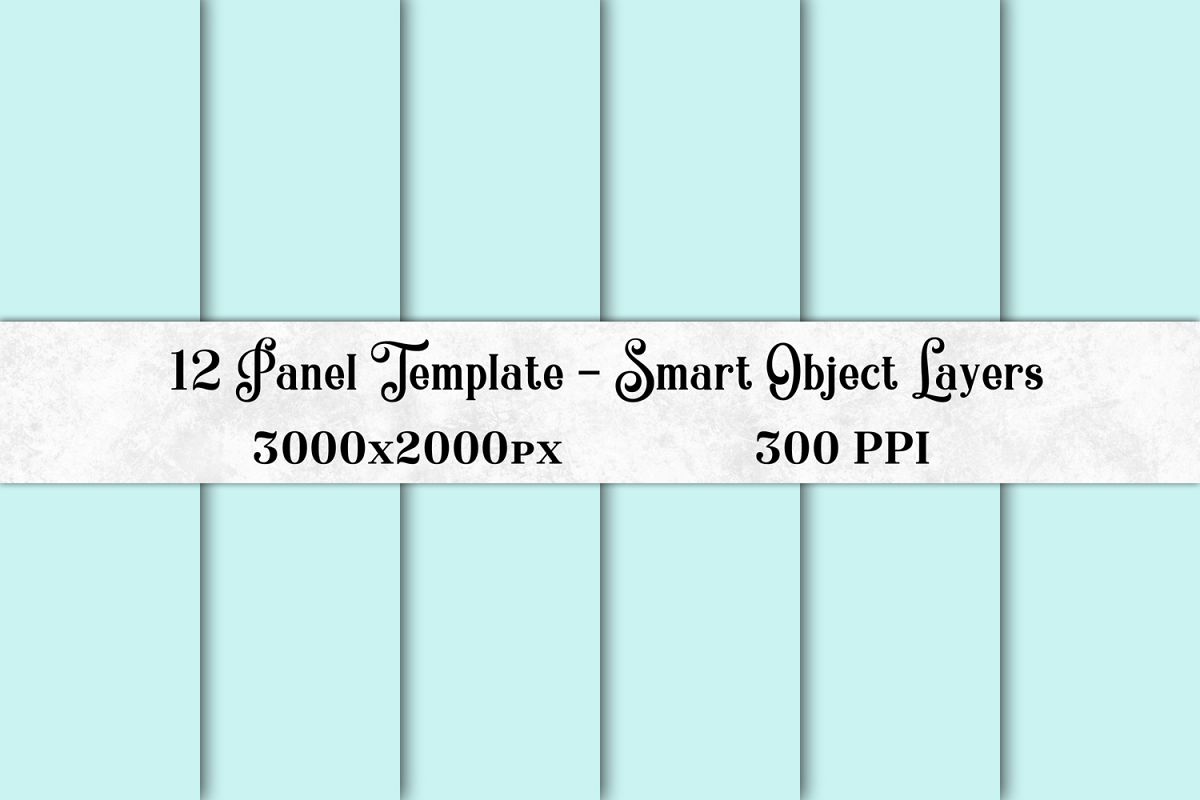 12 Panel Template with Smart Object Layers example image 1