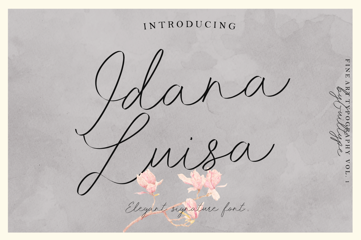 Idana Luisa Script example image 1