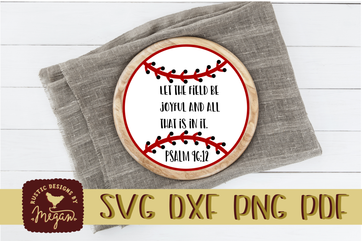 PSALM religious Baseball Softball Quote SVG DXF example image 1