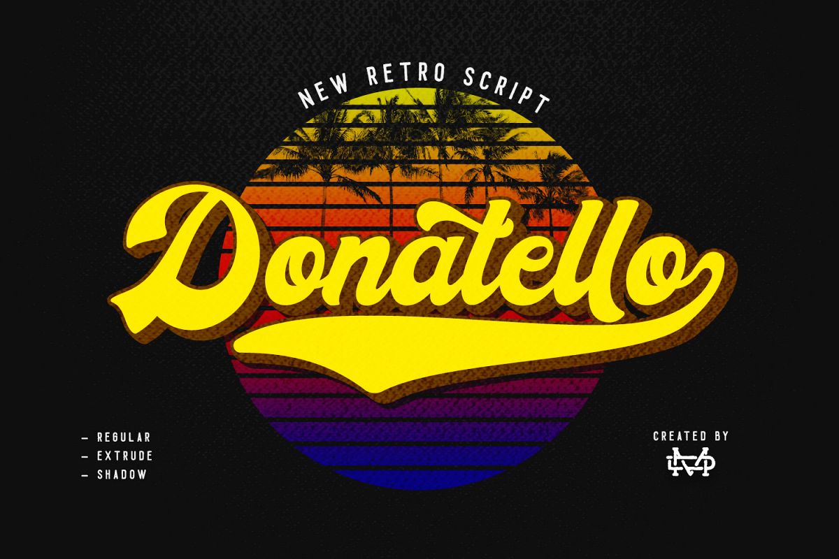 Donatello II new retro script example image 1