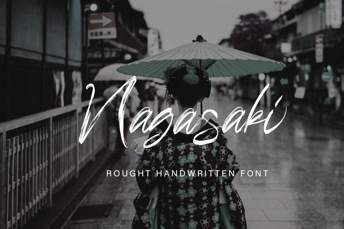Nagasaki Brush Font example image 1