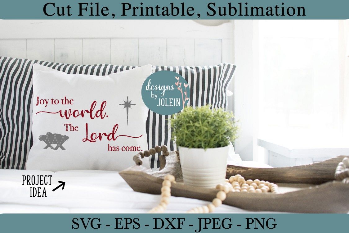 Joy to the world SVG, png, eps, DXF, sublimation example image 1