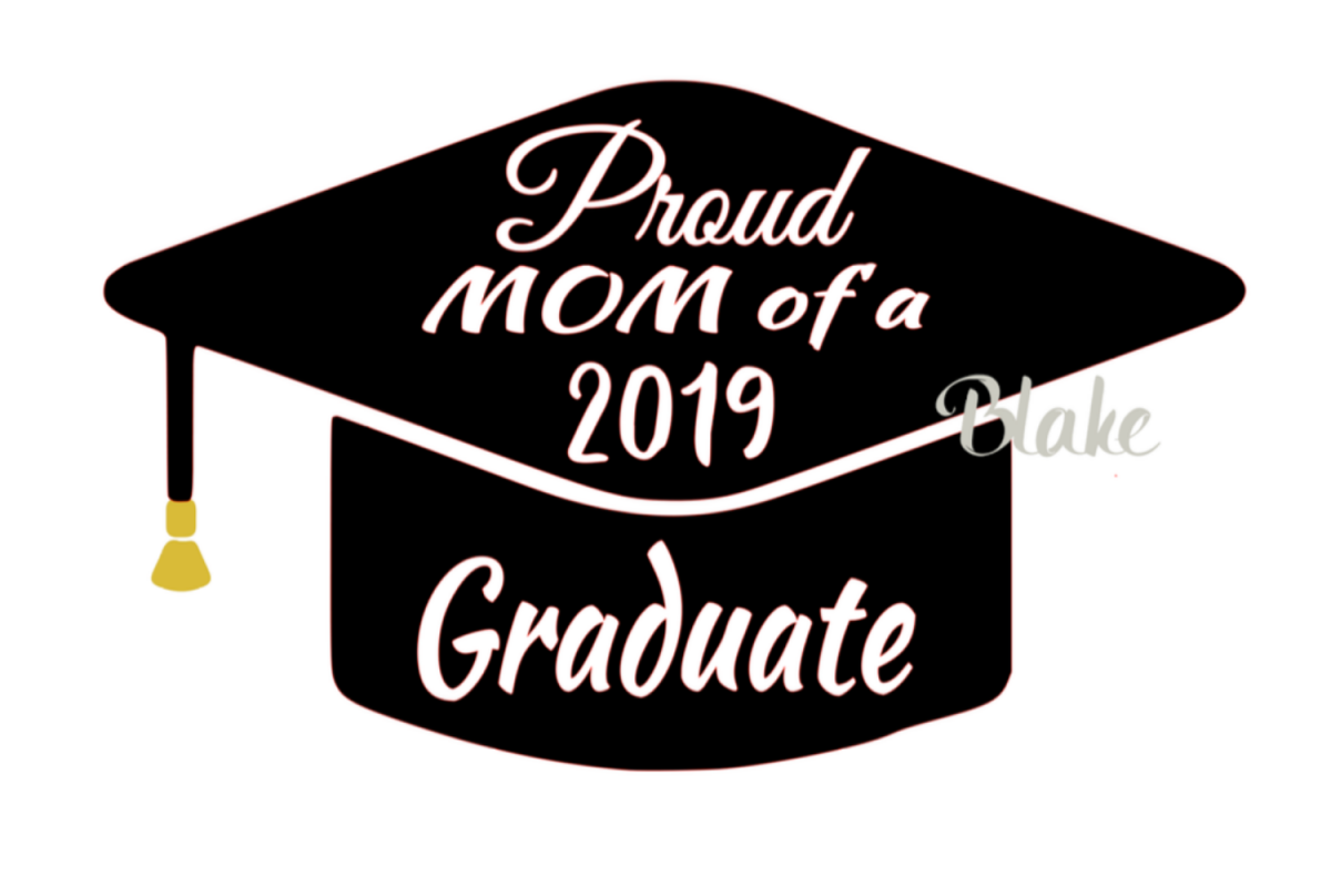 Download Proud mom of a 2019 graduate Class of 2019 svg Graduation