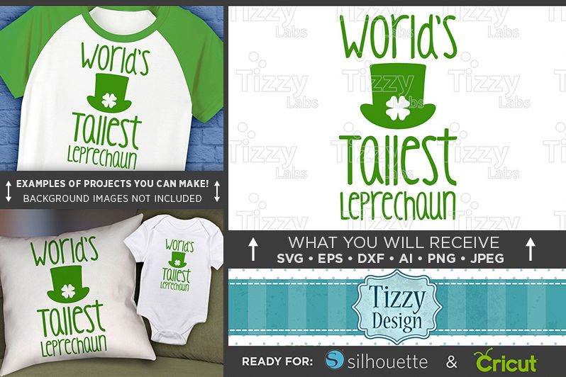 World's Tallest Leprechaun SVG - Kids St Patricks Day - 1072 example image 1