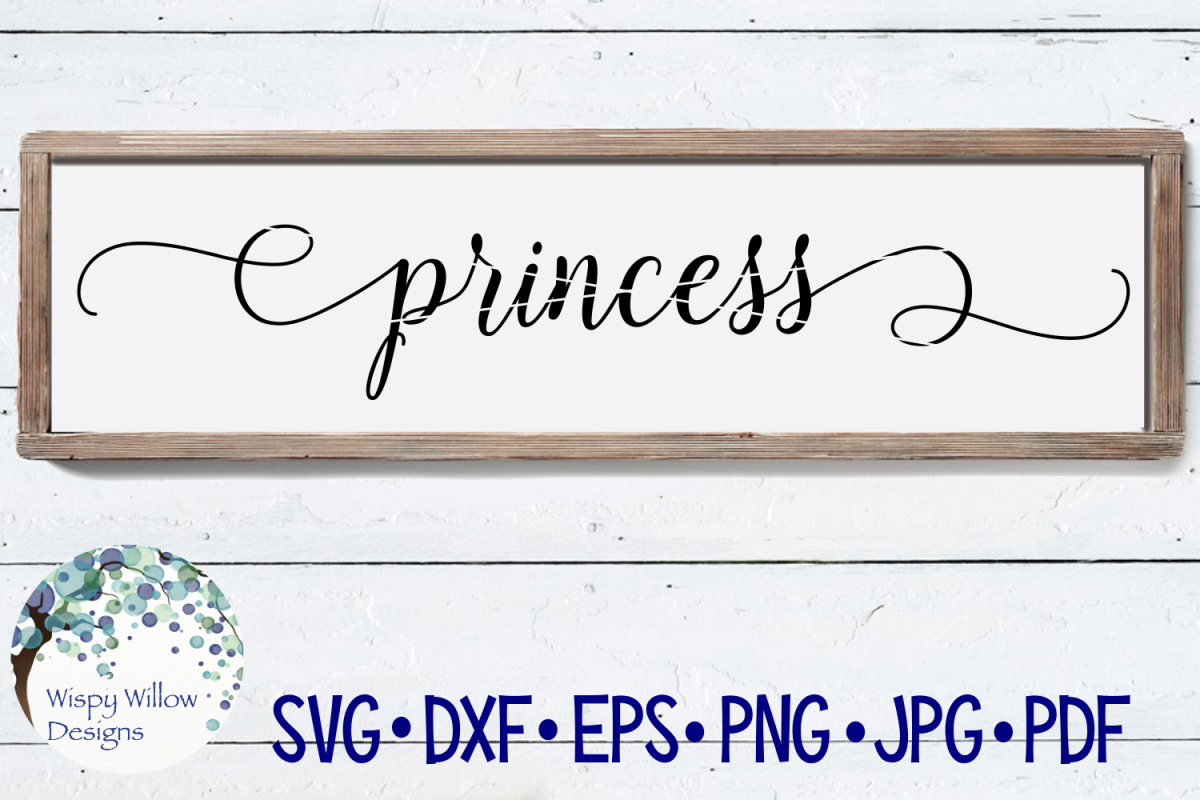 Princess Sign SVG Cut File example image 1